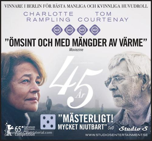 45 Years - Swedish Movie Poster