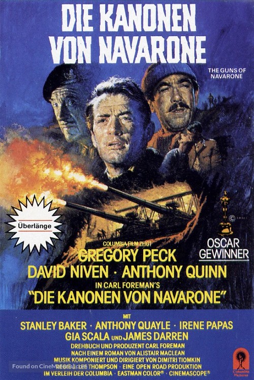 The Guns of Navarone - German Movie Cover