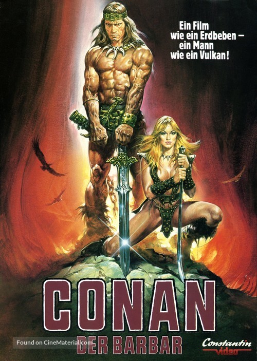 Conan The Barbarian - German VHS movie cover