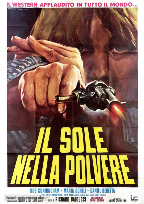 Dans la poussi&egrave;re du soleil - Italian Movie Poster