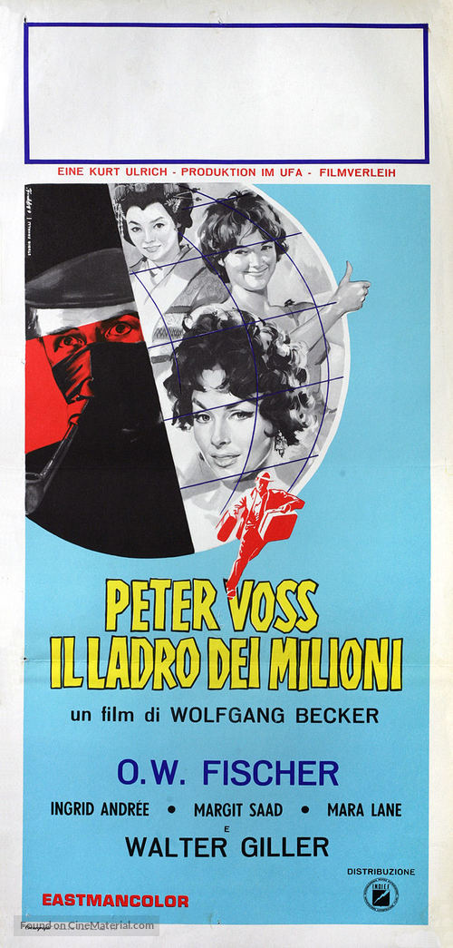 Peter Voss, der Millionendieb - Italian Movie Poster