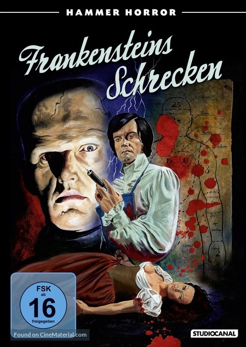 The Horror of Frankenstein - German Movie Cover