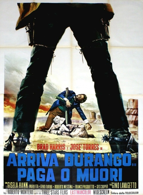 Arriva Durango... paga o muori - Italian Movie Poster