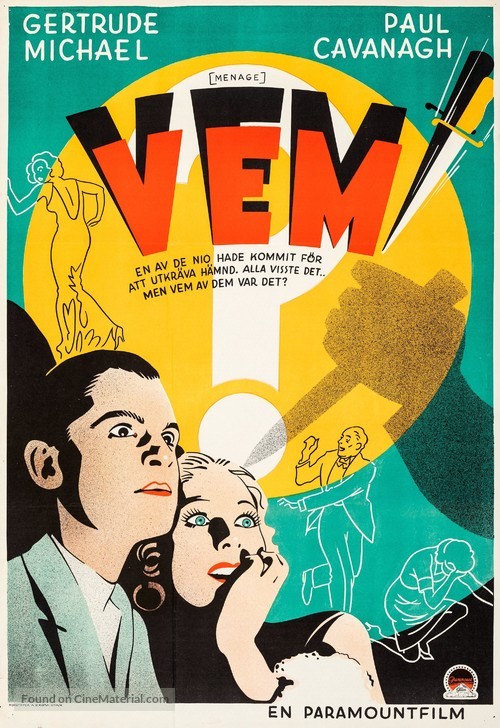 Menace - Swedish Movie Poster