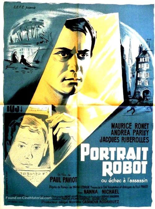 Portrait-robot - French Movie Poster