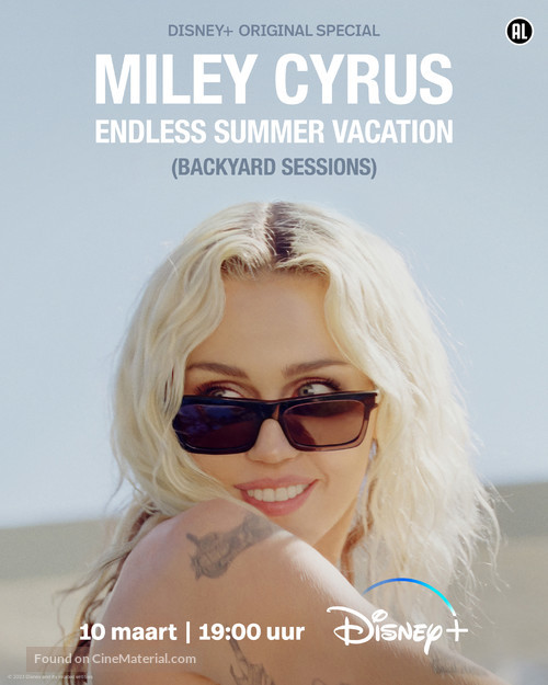 Miley Cyrus: Endless Summer Vacation (Backyard Sessions) - Dutch Movie Poster