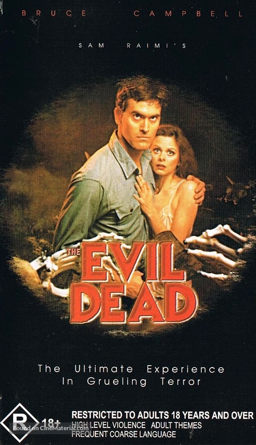 The Evil Dead - Australian VHS movie cover