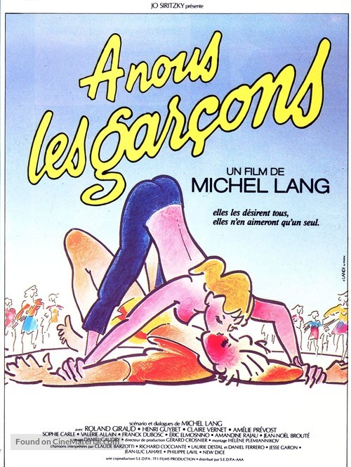 &Agrave; nous les gar&ccedil;ons - French Movie Poster