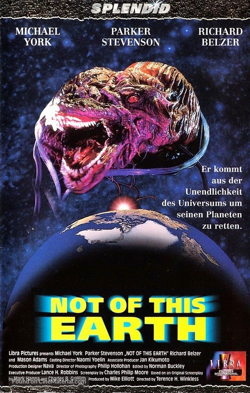 Not of This Earth - German VHS movie cover