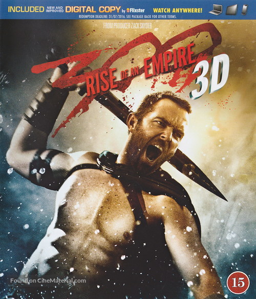 300: Rise of an Empire - Danish Blu-Ray movie cover