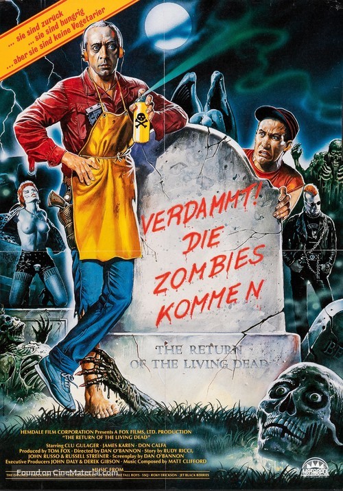 The Return of the Living Dead - German Movie Poster