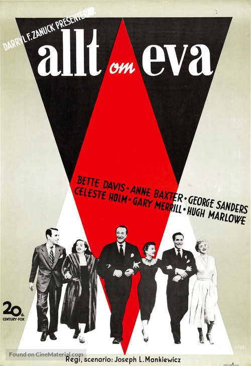 All About Eve - Swedish Movie Poster