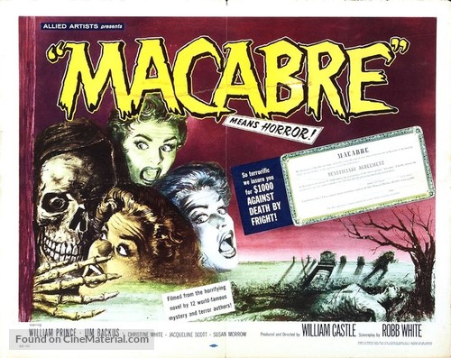 Macabre - British Movie Poster