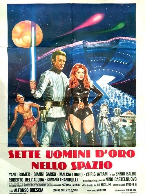 Sette uomini d&#039;oro nello spazio - Italian Movie Poster