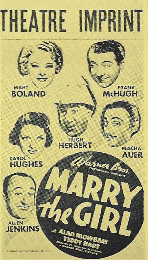 Marry the Girl - Movie Poster