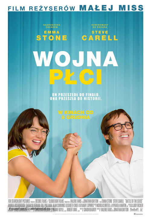Battle of the Sexes - Polish Movie Poster
