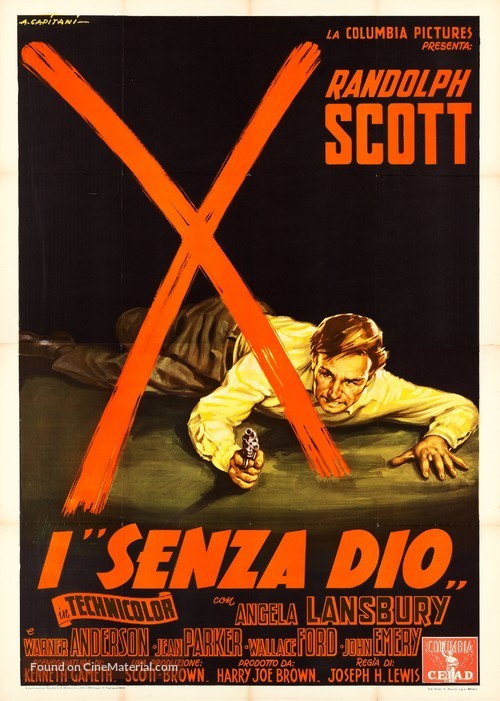 A Lawless Street - Italian Movie Poster