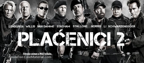 The Expendables 2 - Croatian Movie Poster
