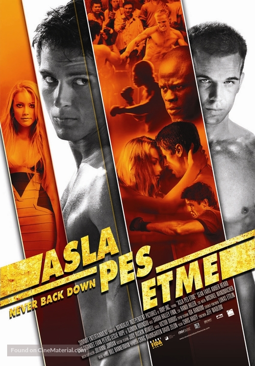 Never Back Down - Turkish Movie Poster