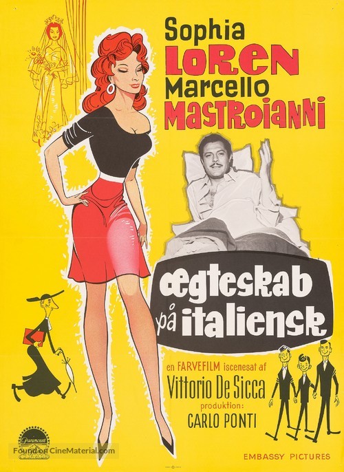 Matrimonio all&#039;italiana - Danish Movie Poster