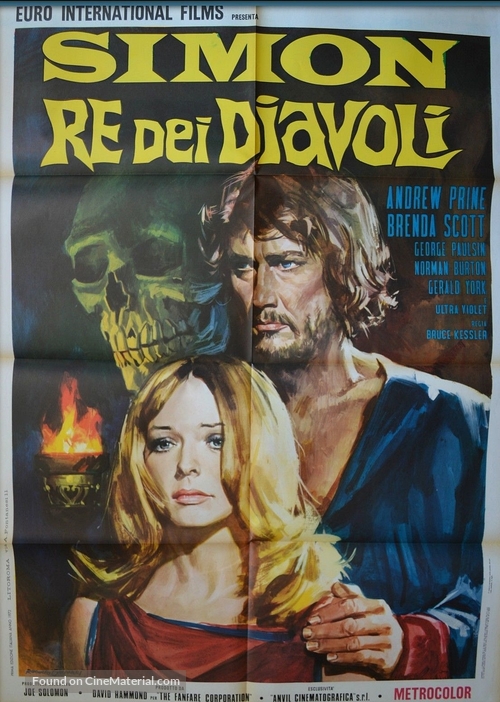 Simon, King of the Witches - Italian Movie Poster