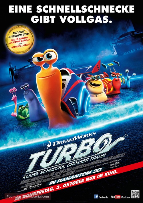 Turbo - German Movie Poster