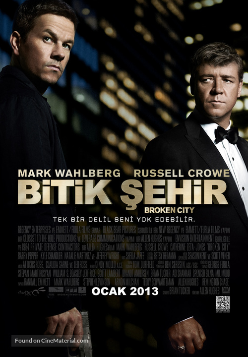 Broken City - Turkish Movie Poster