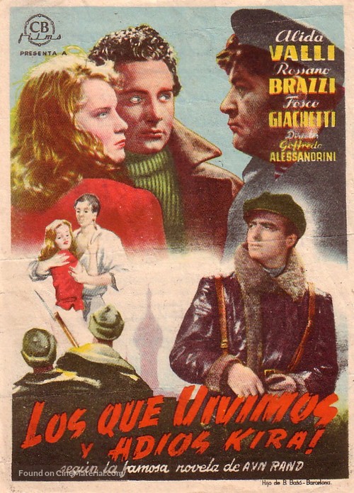 Noi vivi - Spanish Movie Poster