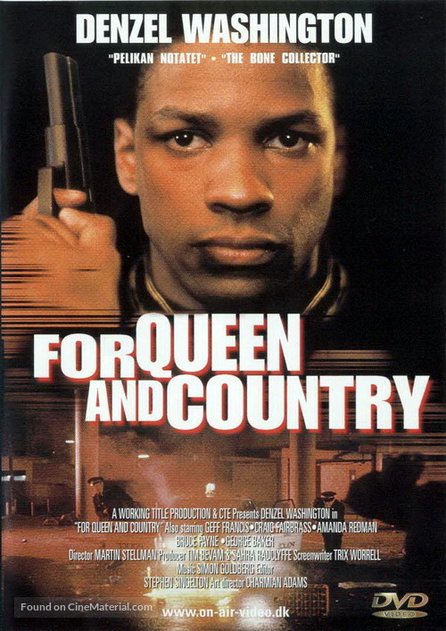 For Queen and Country - Danish DVD movie cover