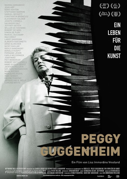 Peggy Guggenheim: Art Addict - German Movie Poster