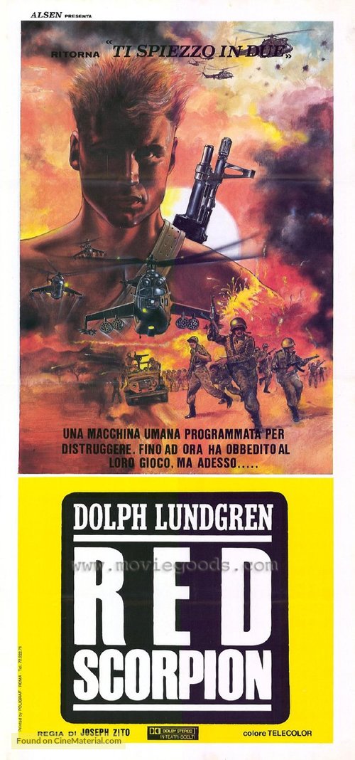 Red Scorpion - Italian Movie Poster