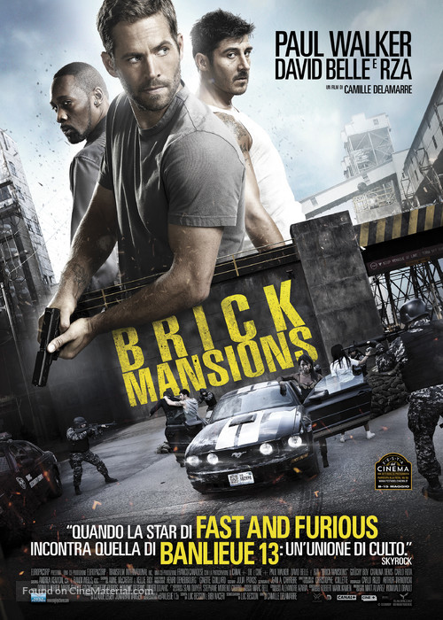 Brick Mansions - Italian Movie Poster