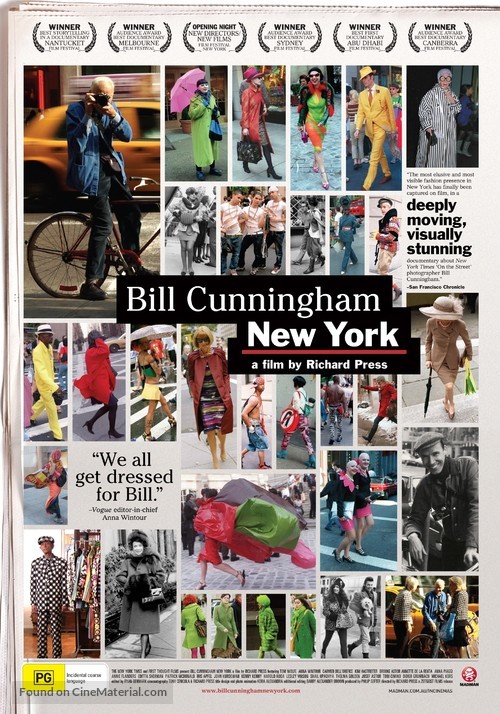 Bill Cunningham New York - Australian Movie Poster