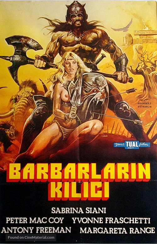 Sangraal, la spada di fuoco - Turkish Movie Poster