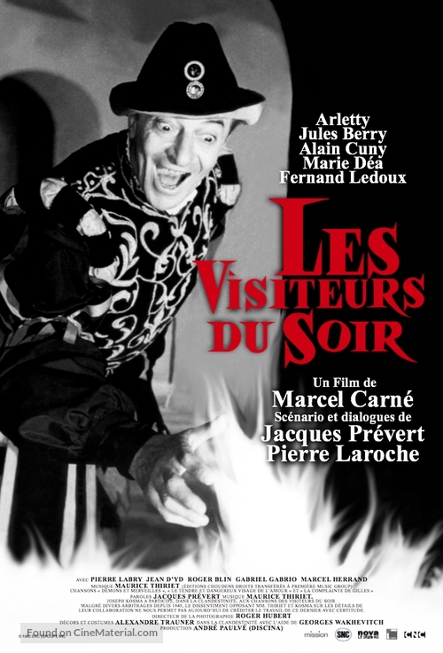 Les visiteurs du soir - French Re-release movie poster