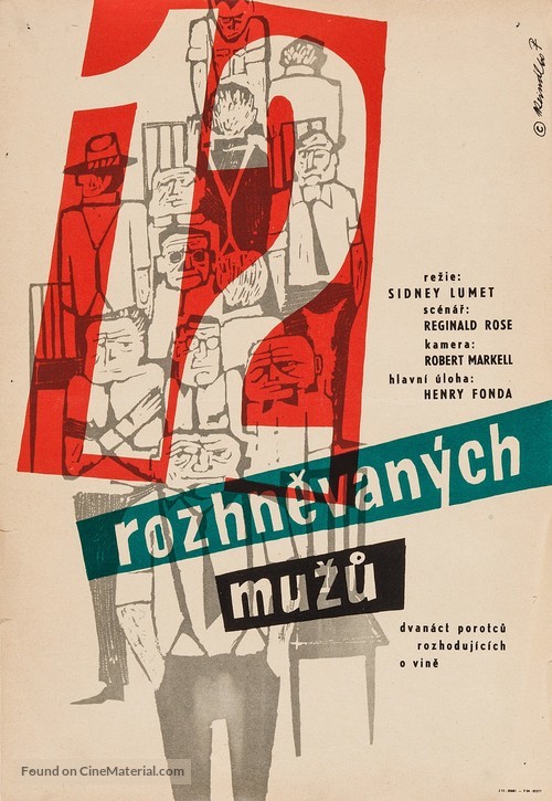 12 Angry Men - Czech Movie Poster