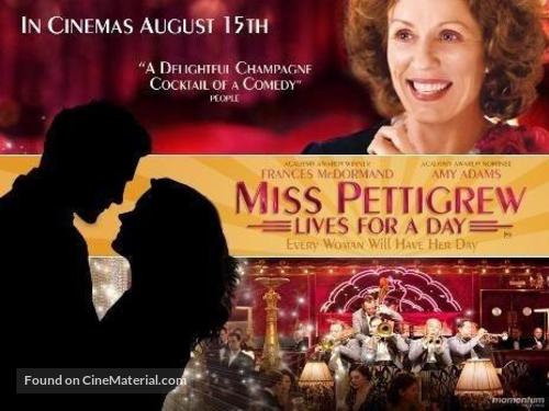 Miss Pettigrew Lives for a Day - British Movie Poster