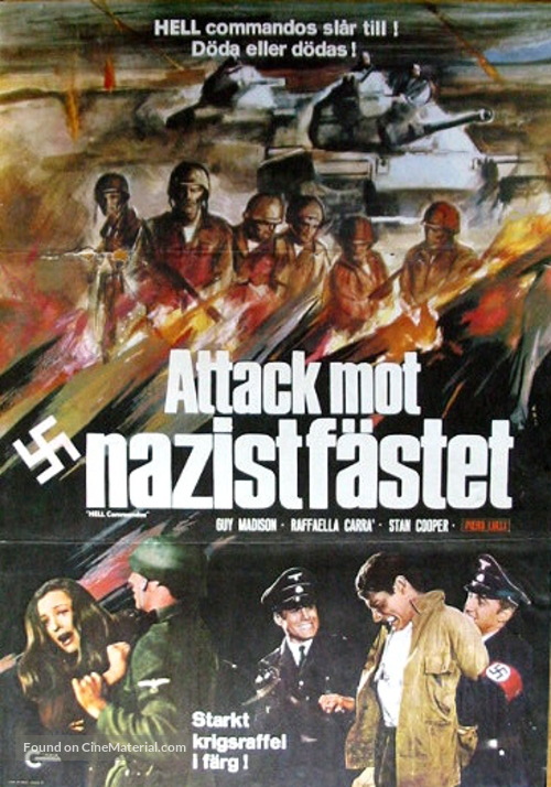 Comando al infierno - Swedish Movie Poster