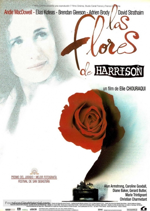 Harrison&#039;s Flowers - Spanish Movie Poster