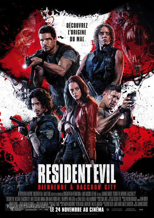 Resident Evil: Welcome to Raccoon City - French Movie Poster