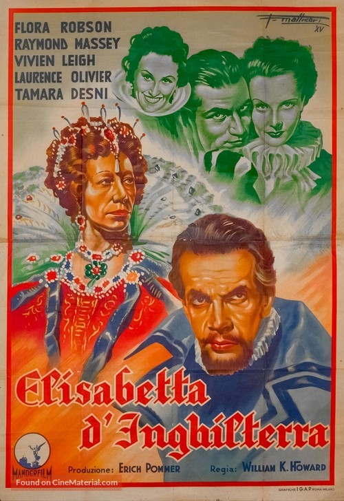 Fire Over England - Italian Movie Poster