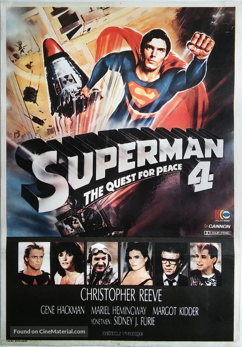 Superman IV: The Quest for Peace - Turkish Movie Poster