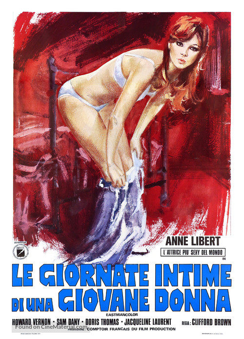 Le journal intime d&#039;une nymphomane - Italian Movie Poster