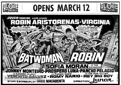 Batwoman and Robin - Philippine Movie Poster