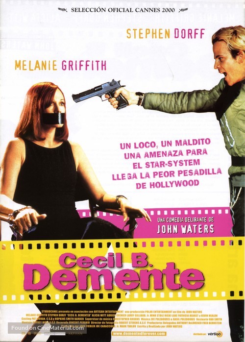 Cecil B. DeMented - Spanish Movie Poster