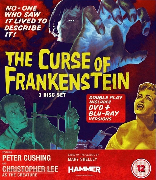 The Curse of Frankenstein - British Blu-Ray movie cover