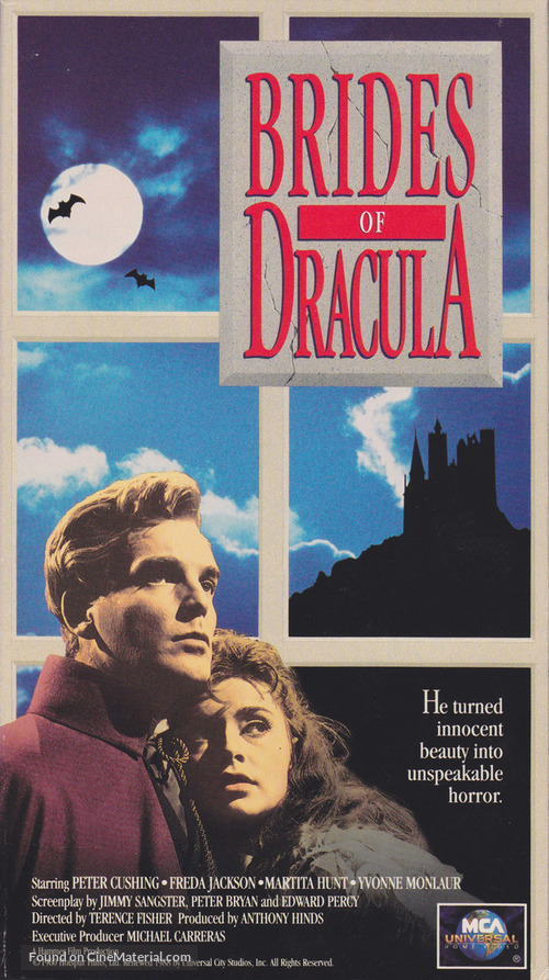 The Brides of Dracula - VHS movie cover