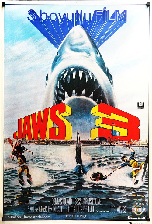 Jaws 3D - Turkish Movie Poster