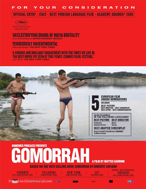 Gomorra - For your consideration movie poster