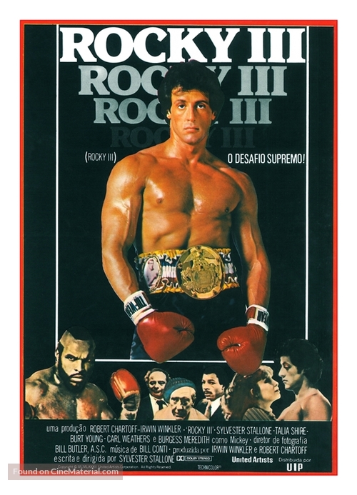 Rocky III - Brazilian Movie Poster